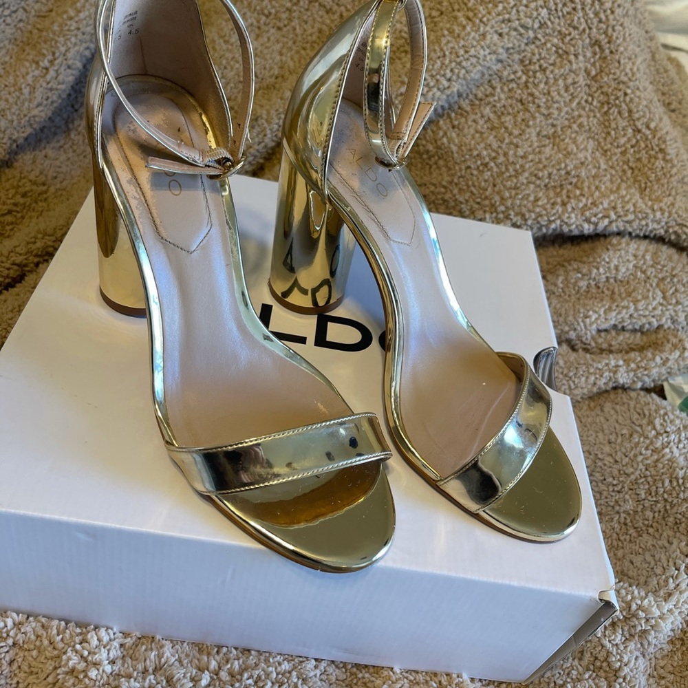 ALDO Gold Heel sandal